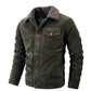 GOESRESTA Homme Store BOMBERS & JACKETS Army Green / XXS Corduroy Sherpa Button Up Jacket