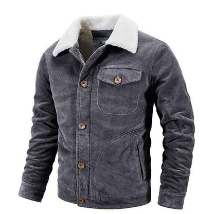 GOESRESTA Homme Store BOMBERS & JACKETS Blue / XXS Corduroy Sherpa Button Up Jacket