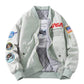 MC Korea Store Store BOMBERS & JACKETS Gray / S NASA Patchwork FW Bomber Jacket