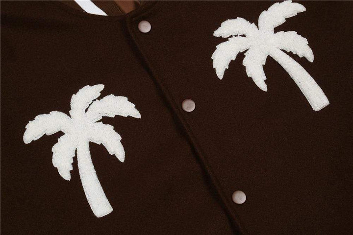 Kos Shipping Store BOMBERS & JACKETS Palm Varsity Jacket
