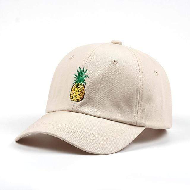 Taizhou hat factory Store HATS Beige Pineapple Dad Hat