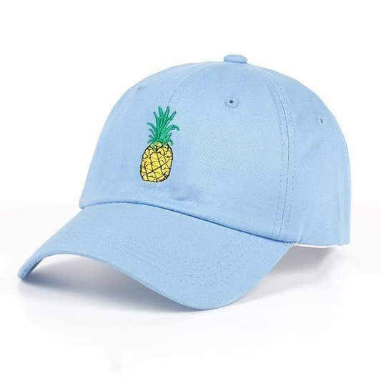 Taizhou hat factory Store HATS Sky Blue Pineapple Dad Hat