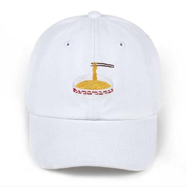 Guangzhou hat factory HATS White / One Size Ramen Dad Hat