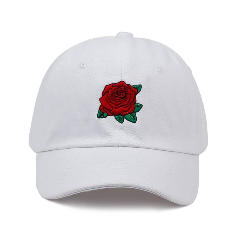 Taizhou hat factory Store HATS White Rose Dad Hat