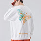 Rapper Store HOODIES & SWEATSHIRTS White / XS Butterfly Embroidered Sweatshirt