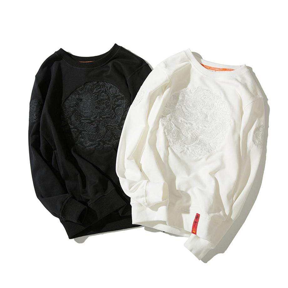 THE NLMU Official Store HOODIES & SWEATSHIRTS Crane Embroidery Pullover Sweatshirt