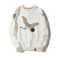 THE NLMU Official Store HOODIES & SWEATSHIRTS white / XXS Crane Embroidery Pullover Sweatshirt