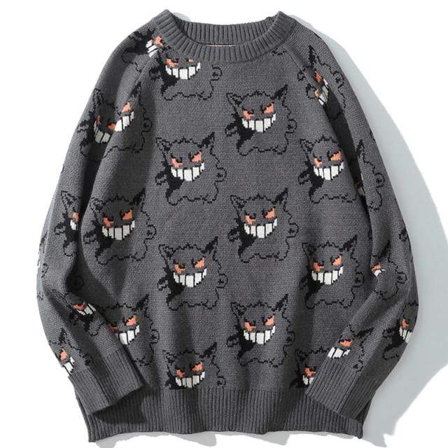 Kos Shipping Store HOODIES & SWEATSHIRTS black / M Monsters Knit Sweater