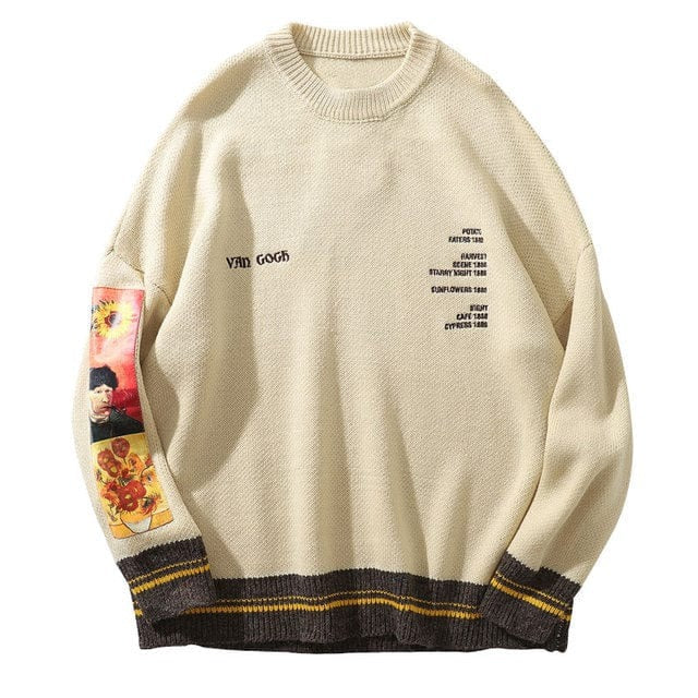 GONTHWID Official Store HOODIES & SWEATSHIRTS Khaki / M Renaissance Knitted Sweatshirt