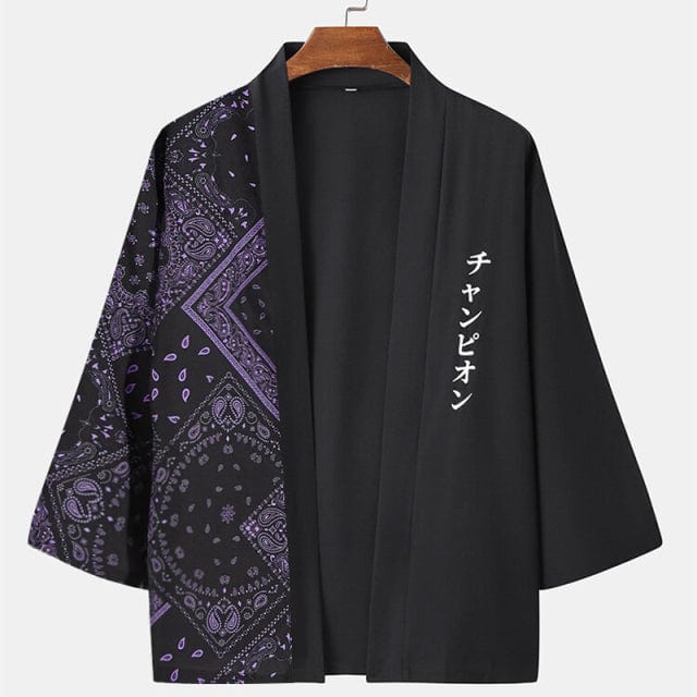 Rapper Store KIMONOS Purple / S Kanji Paisley Kimono