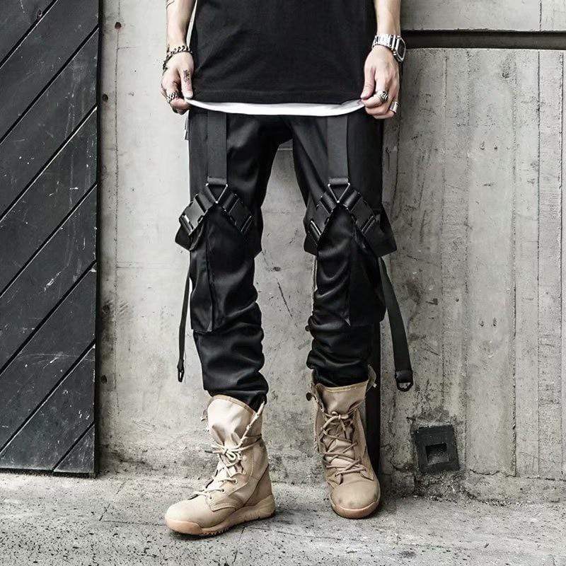 whatwill world apparel Store PANTS XS / Black Slim Fit Tactical Pants