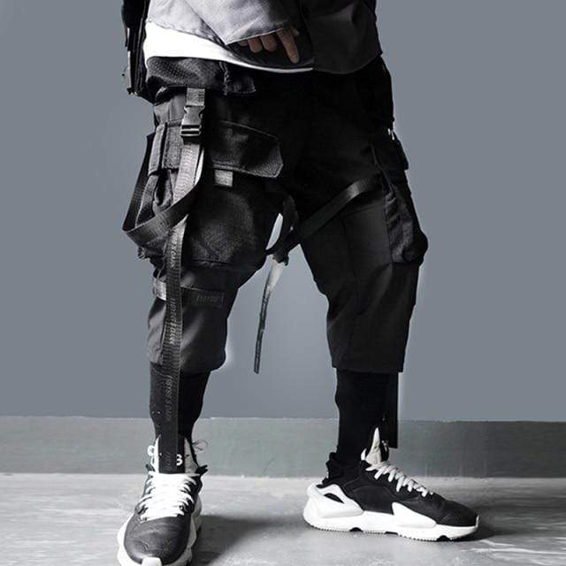 MC Korea Store Store PANTS S / Black Tactical Strap Joggers