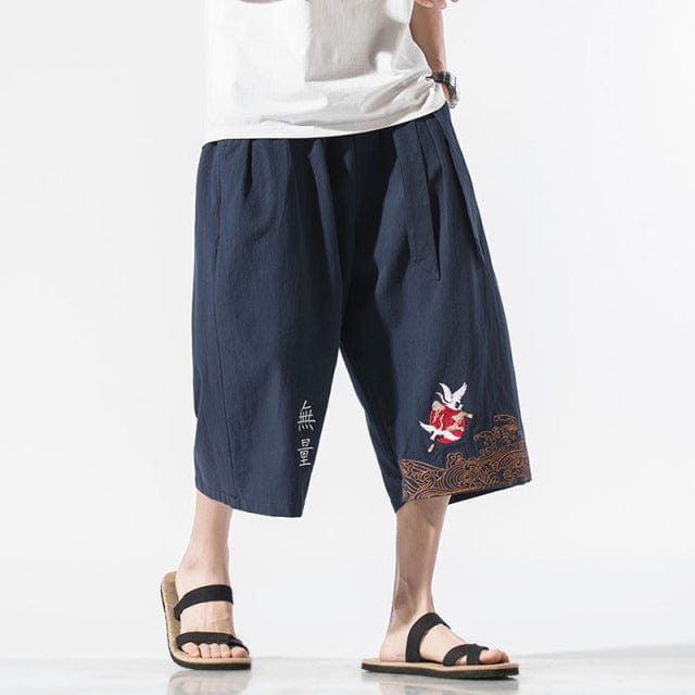 Rapper Store PANTS XS / Navy Tokyo Crane Pants