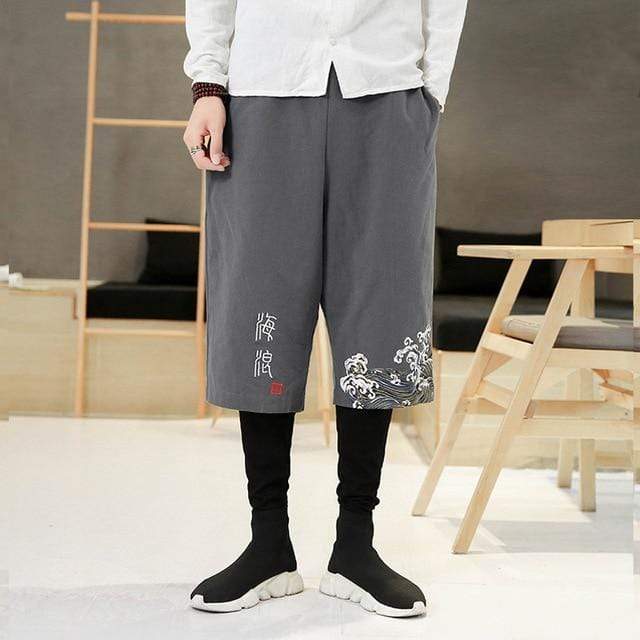 Little Bourke Street Store PANTS XS / gray Tokyo Wave Pants