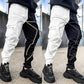Little Bourke Street Store PANTS XS / black and white Urban Reflective Pants