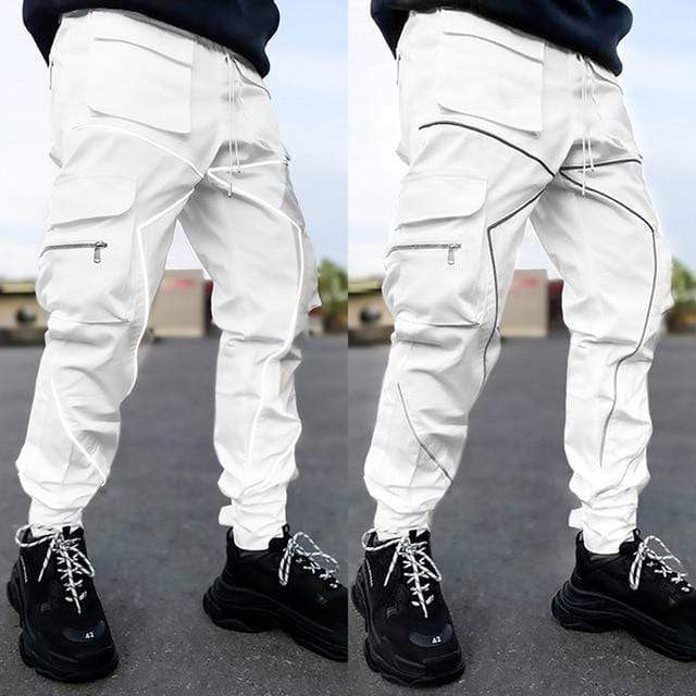 Little Bourke Street Store PANTS XS / white Urban Reflective Pants