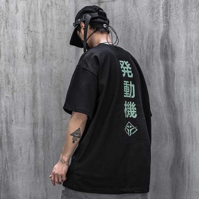 MC Korea Store Store SHIRTS Black / S Industrial Kanji T-Shirt