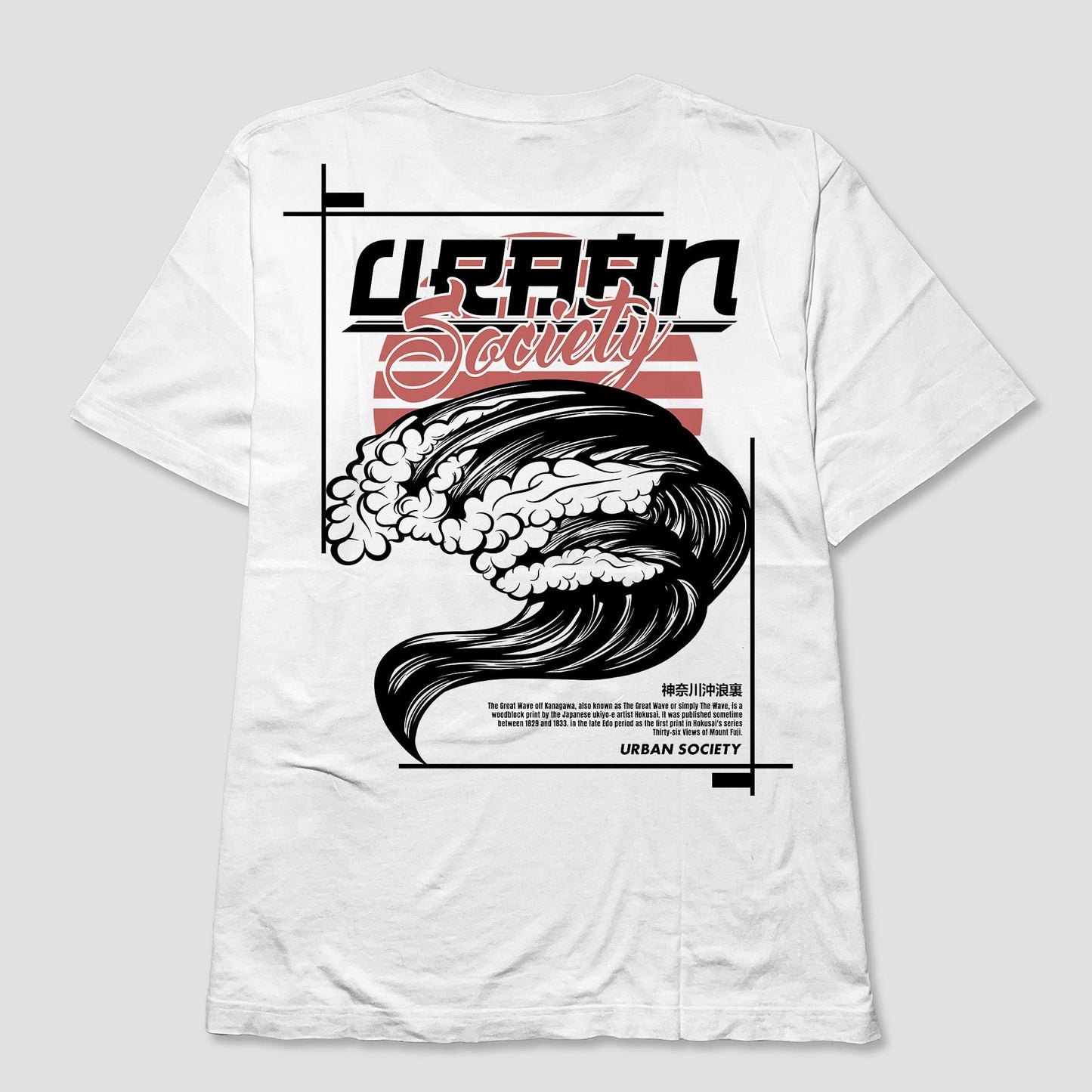 Streetwear Tops S / WHITE Urban Wave T-Shirt